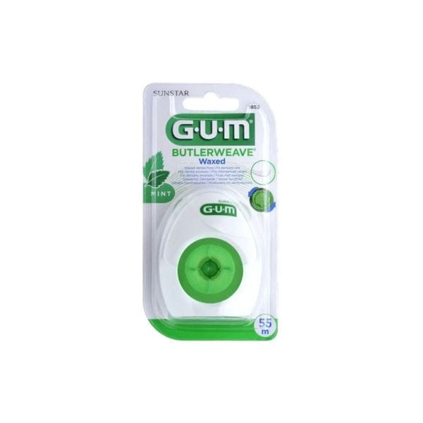 Gum Butlerweave -Fil Dentaire Ciré Nature 55m