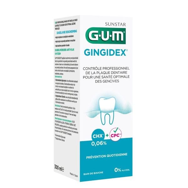 GUM Bain de Bouche Gingidex 300ml REF 1704