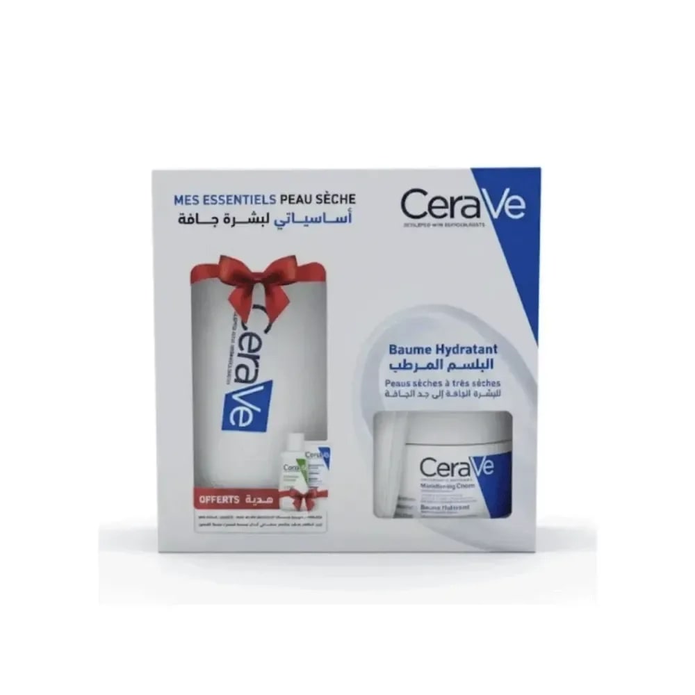 Cerave Mon Kit Baume Hydratant 340g+ Creme Lavante Et Baume Format Voyage Offerte