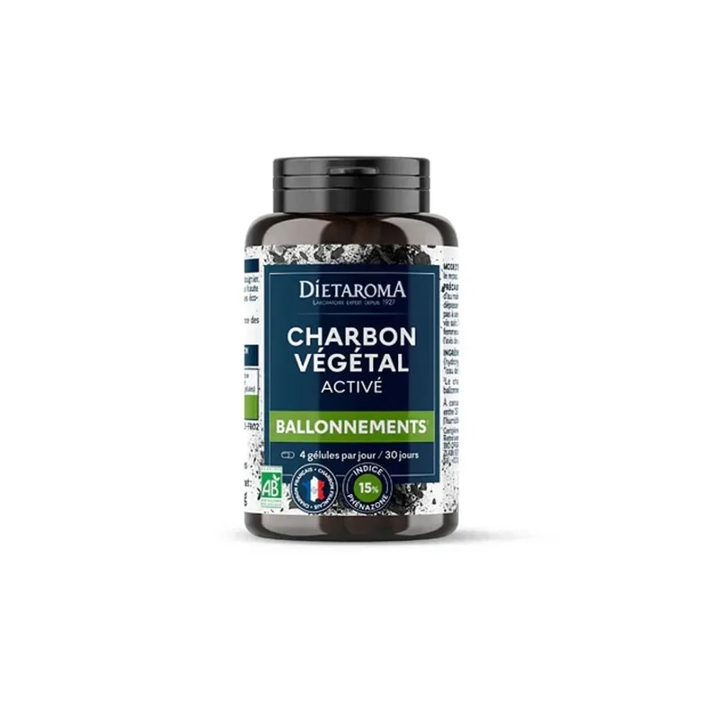 DIETAROMA Charbon végétal activé bio 120 gélules