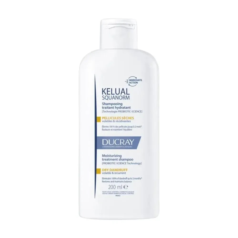 Ducray Kelual Squanorm Shampoing Traitant Pellicules Seches 200ml