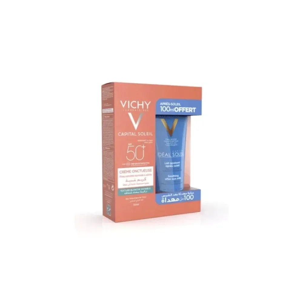 Vichy Capital Soleil Créme Onctueuse 50ml+lait Aprés Soleil 100ml Offert