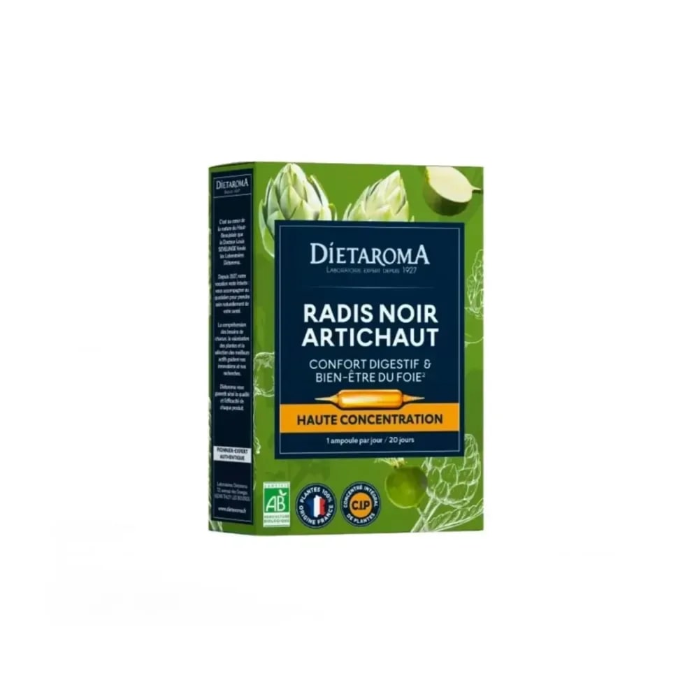 DIETAROMA C.I.P. Radis noir, artichaut bio 20 ampoules