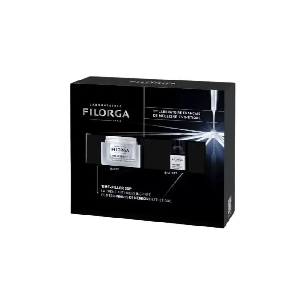 Filorga Coffret Time Filler 5xp Creme 50ml +skin Prep Mousse Nettoyante 30ml