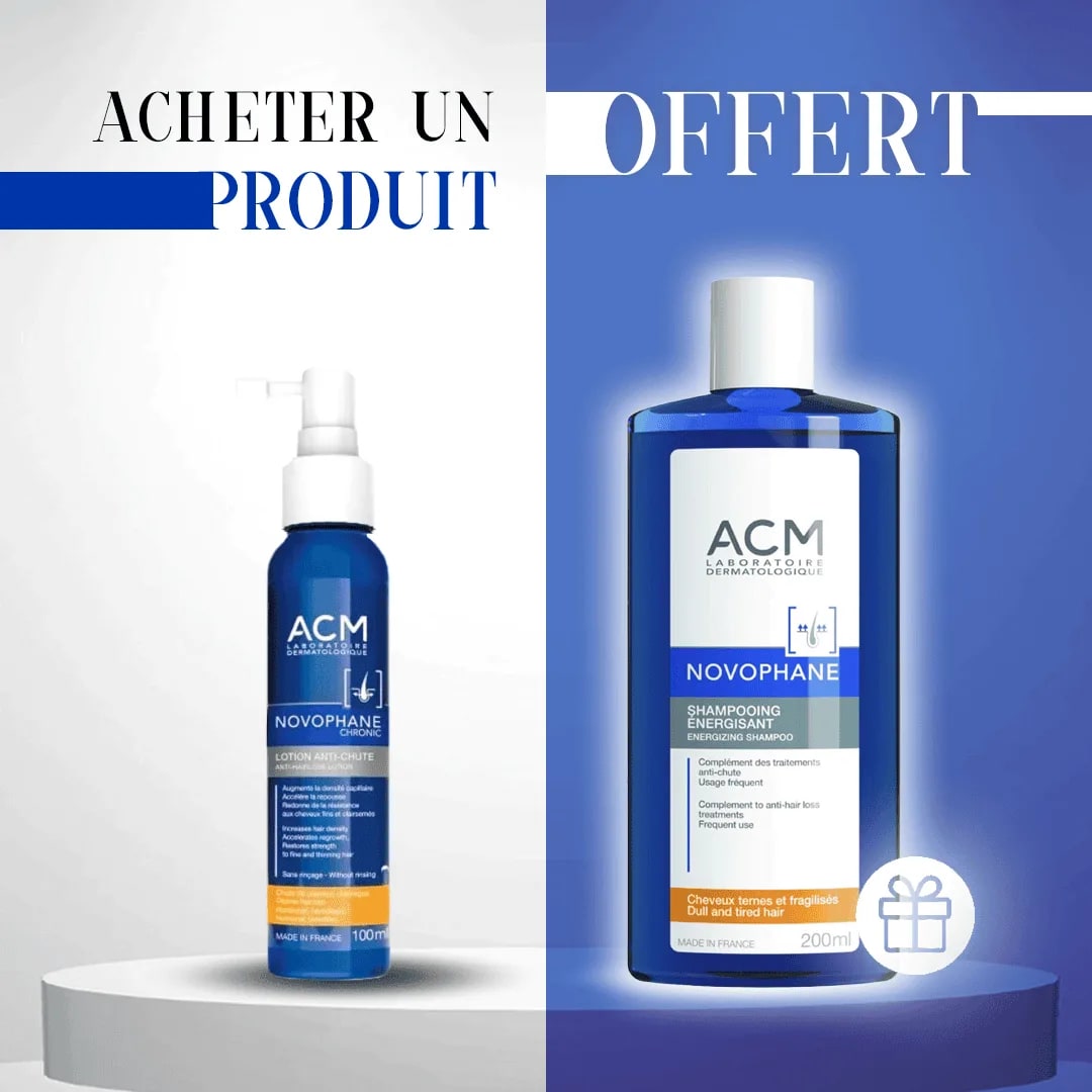 Acm Pack Novophane Chronic Lotion Anti Chute 100ml + Novophane Shampooing Energisant 200ml